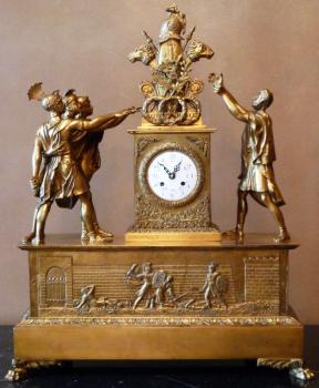 Otros objetos artísticos :: Reloj de la Sala Argüelles, con la escena de 